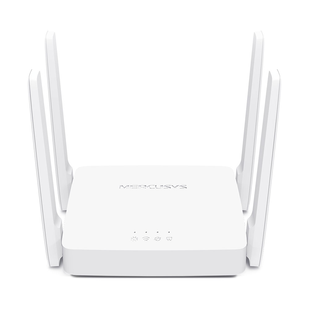 ROUTER WIFI AC 1200 INALÁMBRICO MERCUSYS AC10 DE DOBLE BANDA CON ANTENAS DE ALTA GANANCIA MULTIMODO -