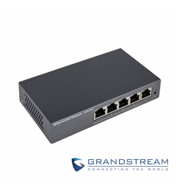 Switch No Administrable de 5 puertos Gigabit con 4 puertos Poe hasta 60W de salida - compatible con GWN Cloud