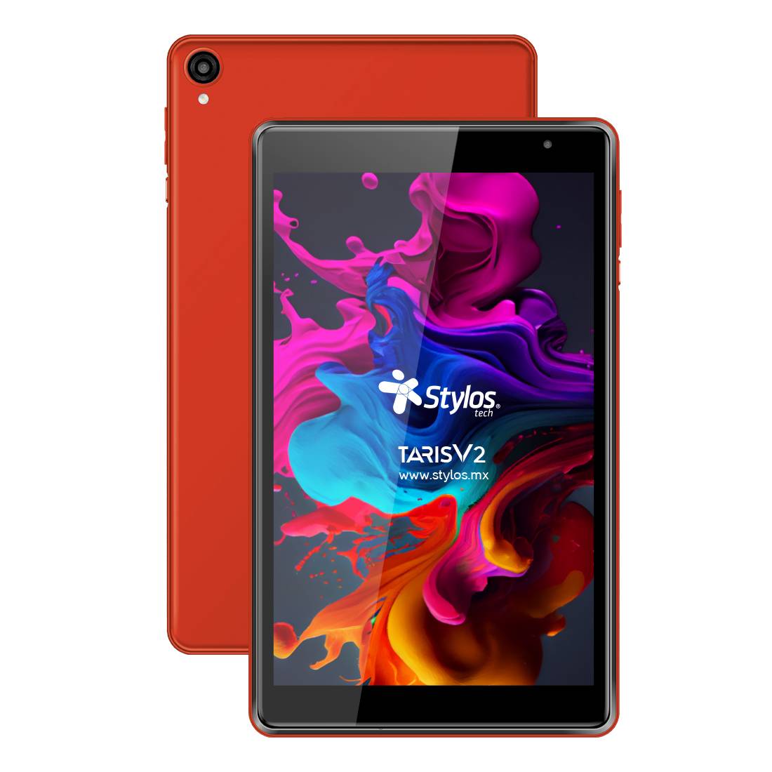 Tableta 8 pulgadas 2+32GB Rojo con funda Stylos. STTA81R -