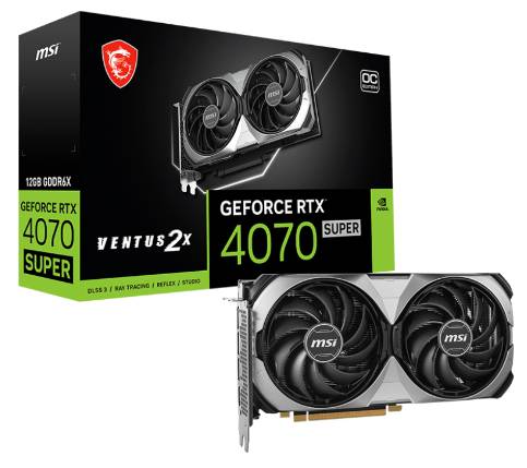 T. VIDEO MSI RTX 4070 SUPER 12G VENTUS 2X OC -