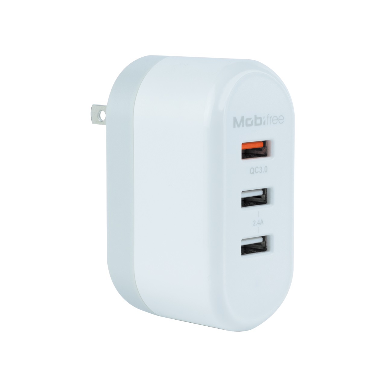 Cargador  Mobifree Cargador de pared 3 puertos USB - Color blanco