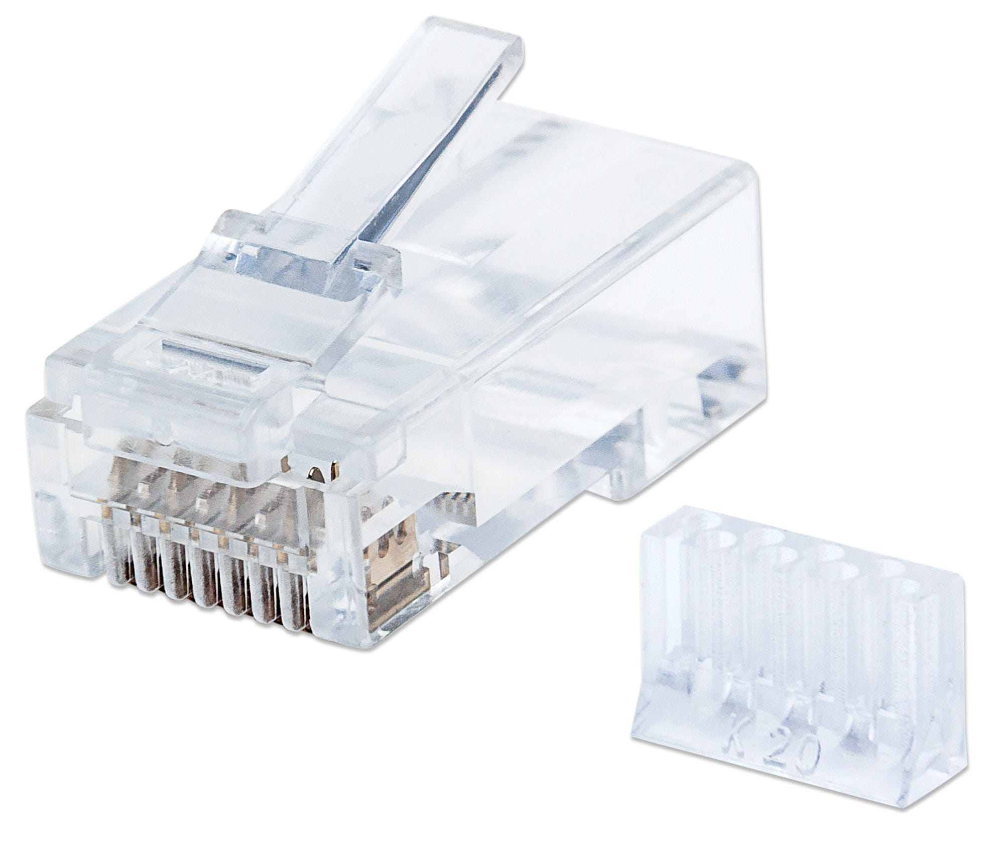 790604 Plug RJ45 CAT 6 UTP SOLIDO 90 Pzs -