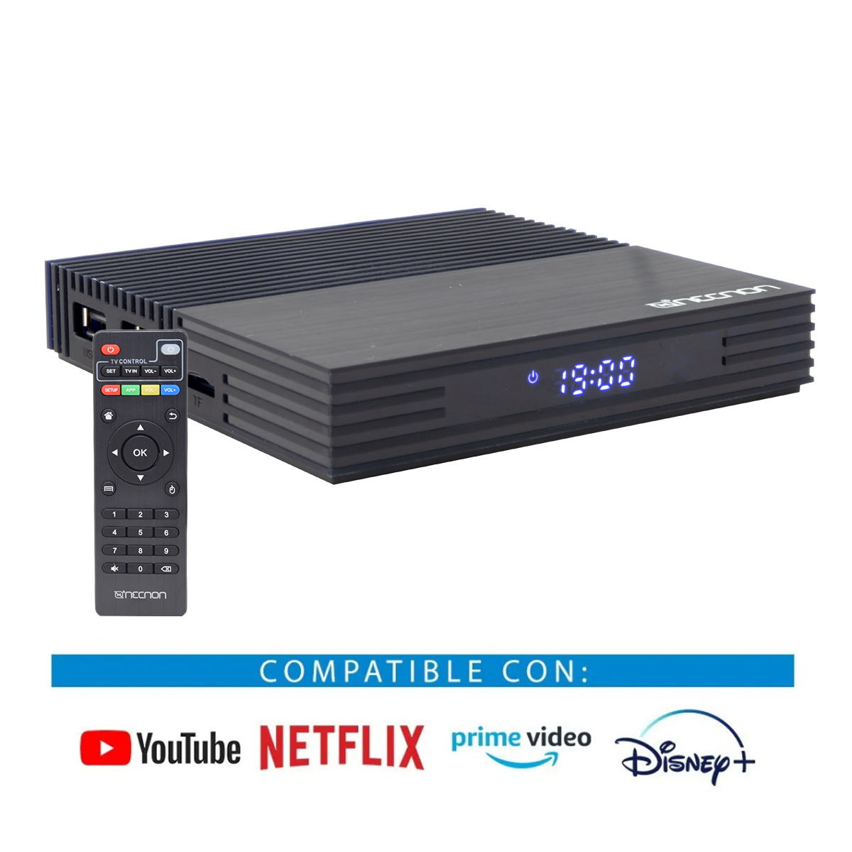 tv box NECNON Modelo 3M-2 - Ethernet