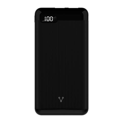 POWER BANK VORAGO PB-450 10000 mAh NEGRO USB Y TIPO C LCD -