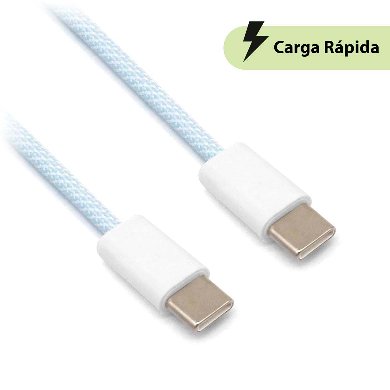 CABLE CARGA RÁPIDA - USB TIPO "C" A TIPO "C"