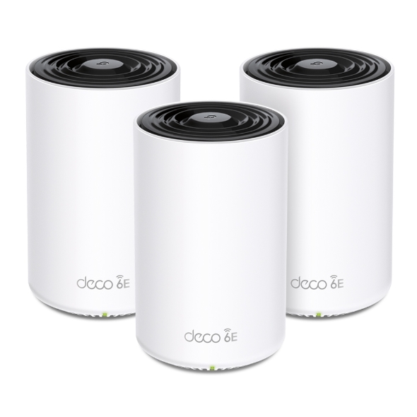 SISTEMA WIFI MESH TP-LINK DECO XE75(3-PACK)  PARA CONEXIONES EN TODO EL HOGAR -