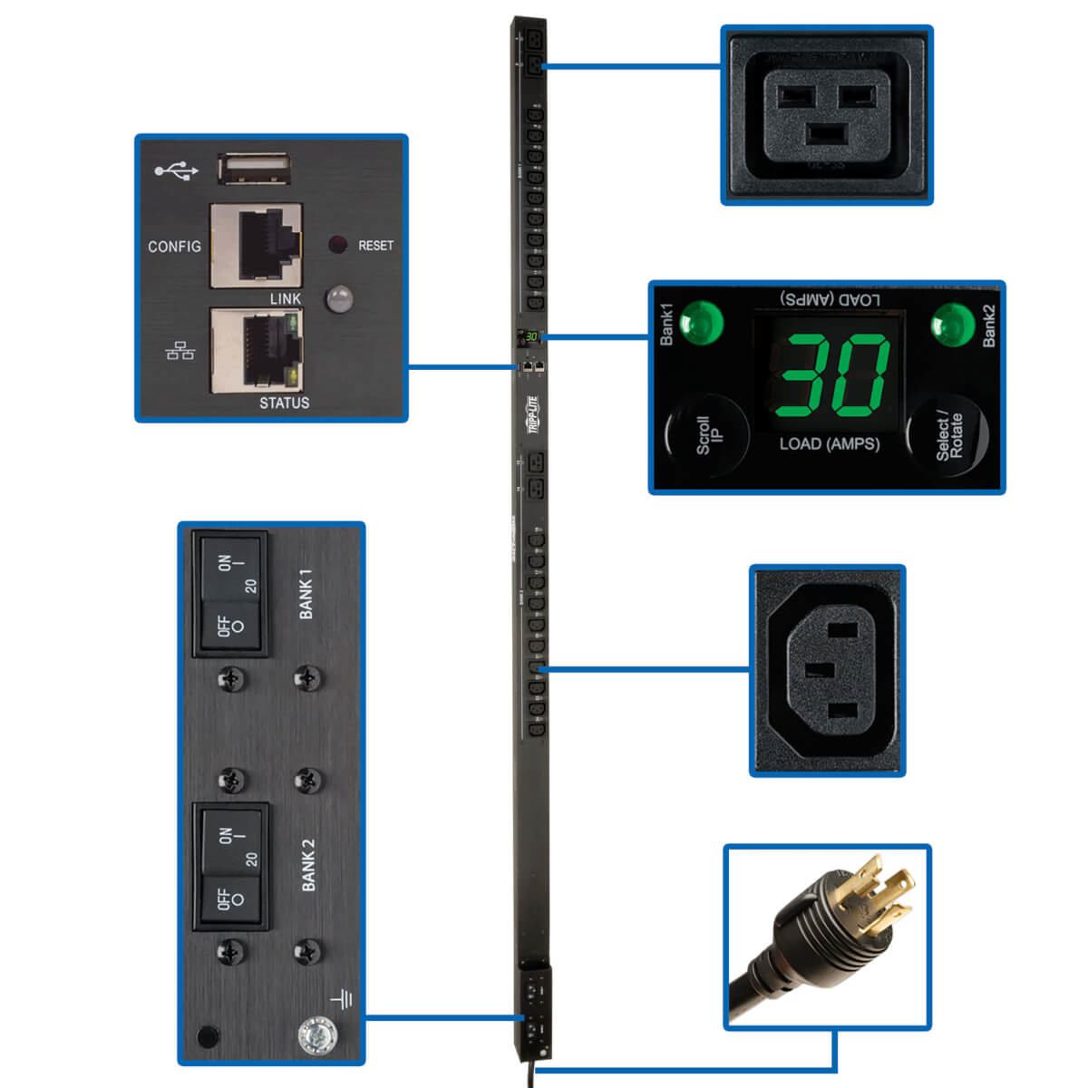 PDU TRIPP-LITE PDUMV30HVNETLX - Conmutado