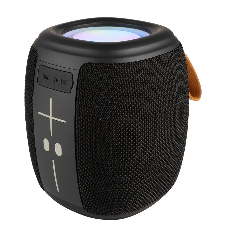 Bocina Bluetooth Inalámbrica Luz LED Función TWS Novel Drum Color Negro | PERFECT CHOICE -
