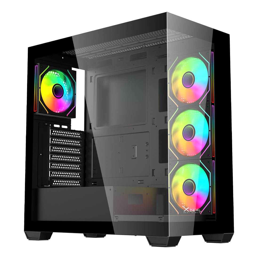 GABINETE GAMER MID TOWER XZEAL XZCGB08B -
