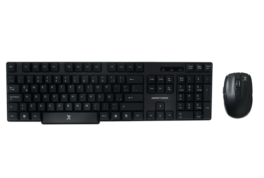 Kit de Teclado y Mouse Inalámbrico Resistente a Derrames | PERFECT CHOICE -