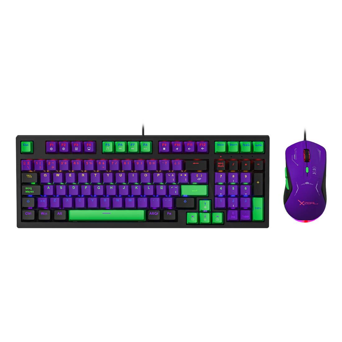 KIT GAMER XZEAL 2 EN 1 XZ-201 XZPKT1MV -
