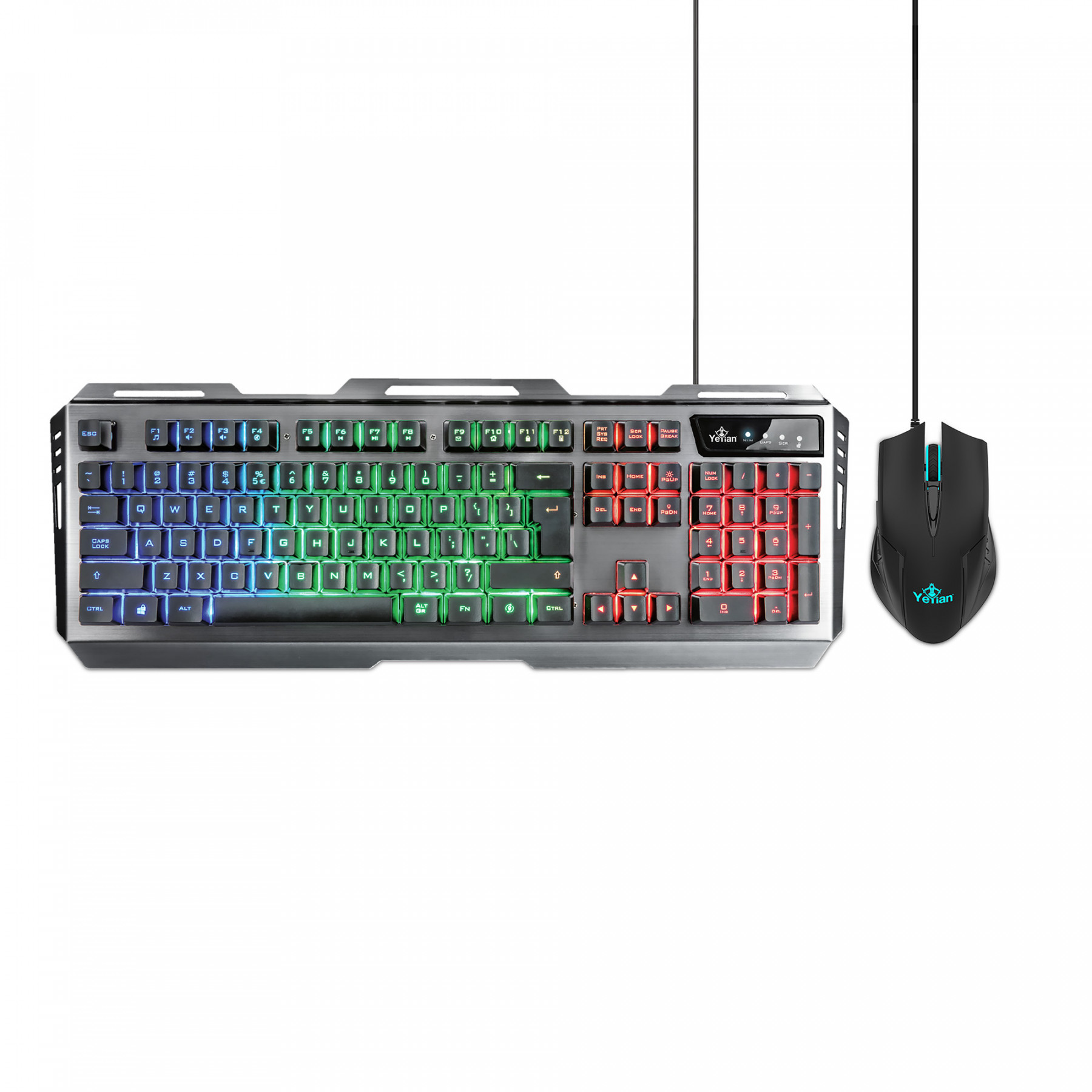 YEYIAN KIT DE TECLADO Y MOUSE GAMER PHOENIX SERIE 3000 - 105 TECLAS