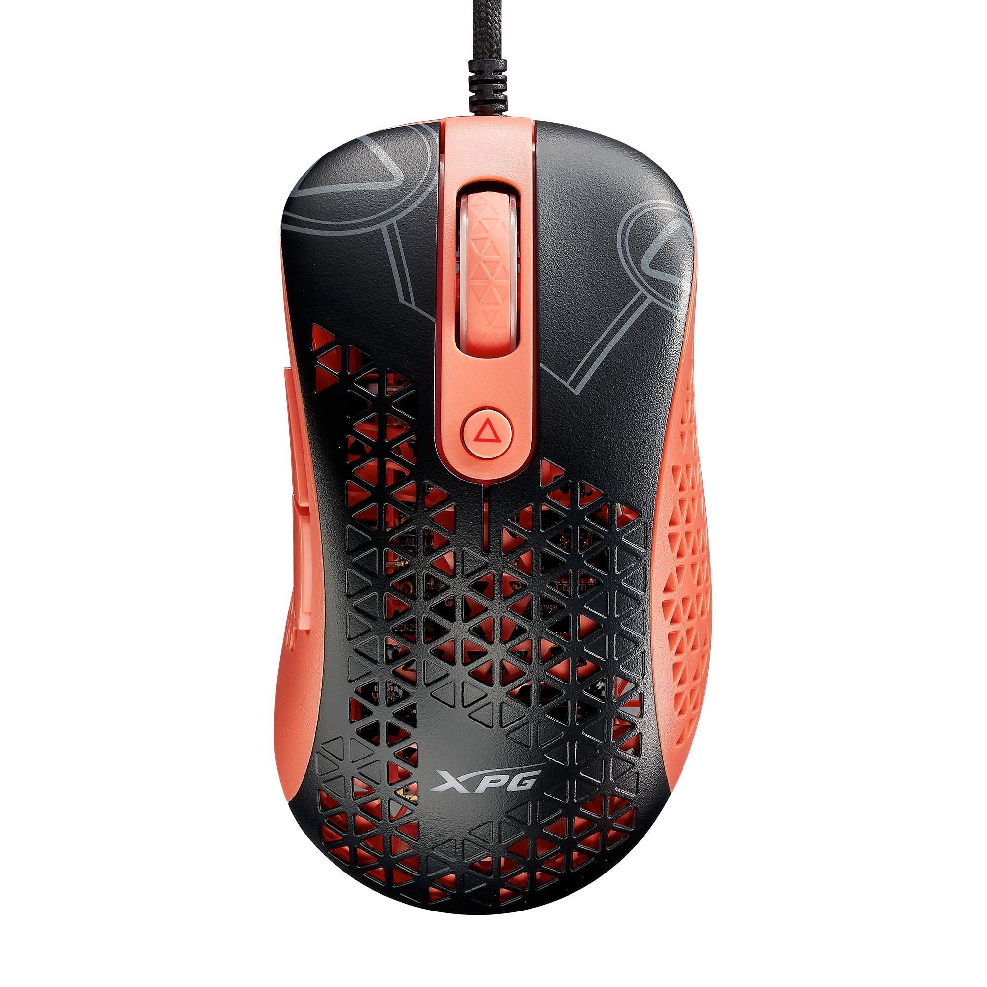 Mouse GAMING XPG MERA SLINGSHOT. Con sensor óptico PMW3360 ofrece hasta 12 - 000 DPI. Cable trenzado