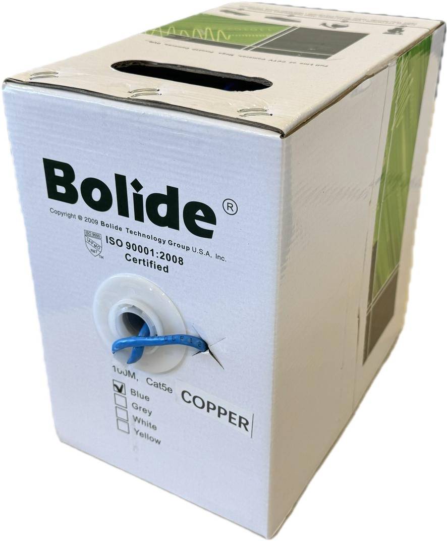 Cable de red UTP Bolide Categoría 5E BP0033/CAT5E/CMX-100 - bobina de 100 mts