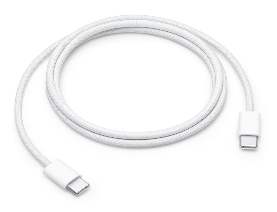 Cable de Carga MW493AM/A Este cable de carga de 1 metro tiene un diseño trenzado y conectores USB-C en ambos extremos -