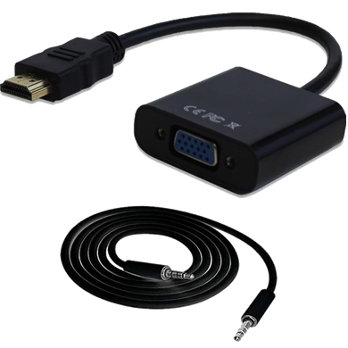 Convertidor HDMI a VGA - C/Audio 3.5
