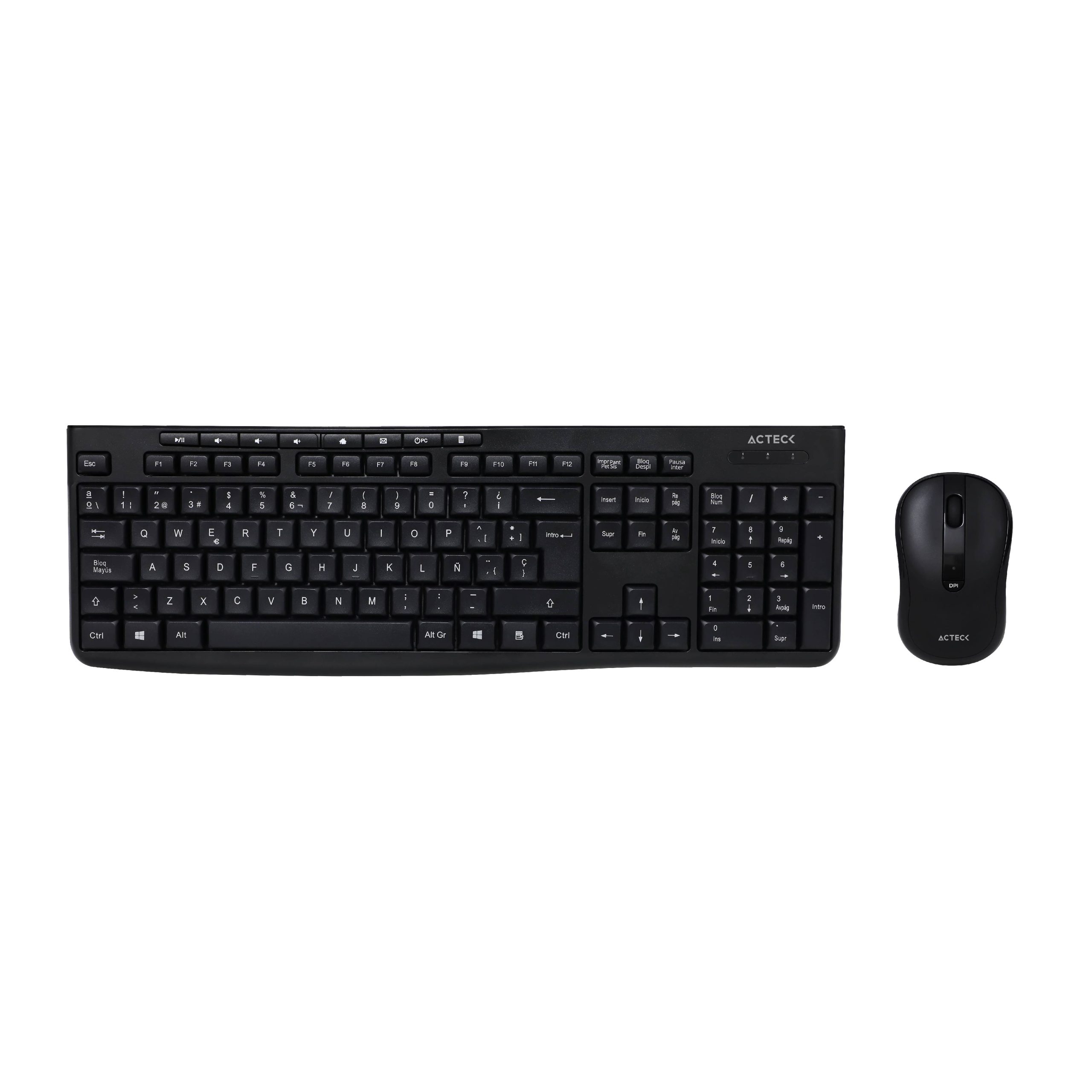 Kit Teclado y Mouse Acteck CREATOR PRIME MK225 Essential Series Teclado y Mouse Inalámbrico -