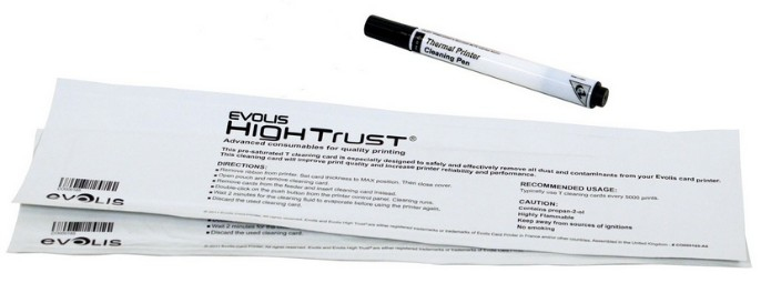 KIT DE LIMPIEZA REGULAR BADGY PARA IMPRESORA - Blanco