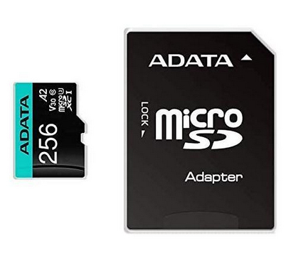 Micro Secure Digital ADATA AUSDX256GUI3V30SA2-RA1 - 256 MB