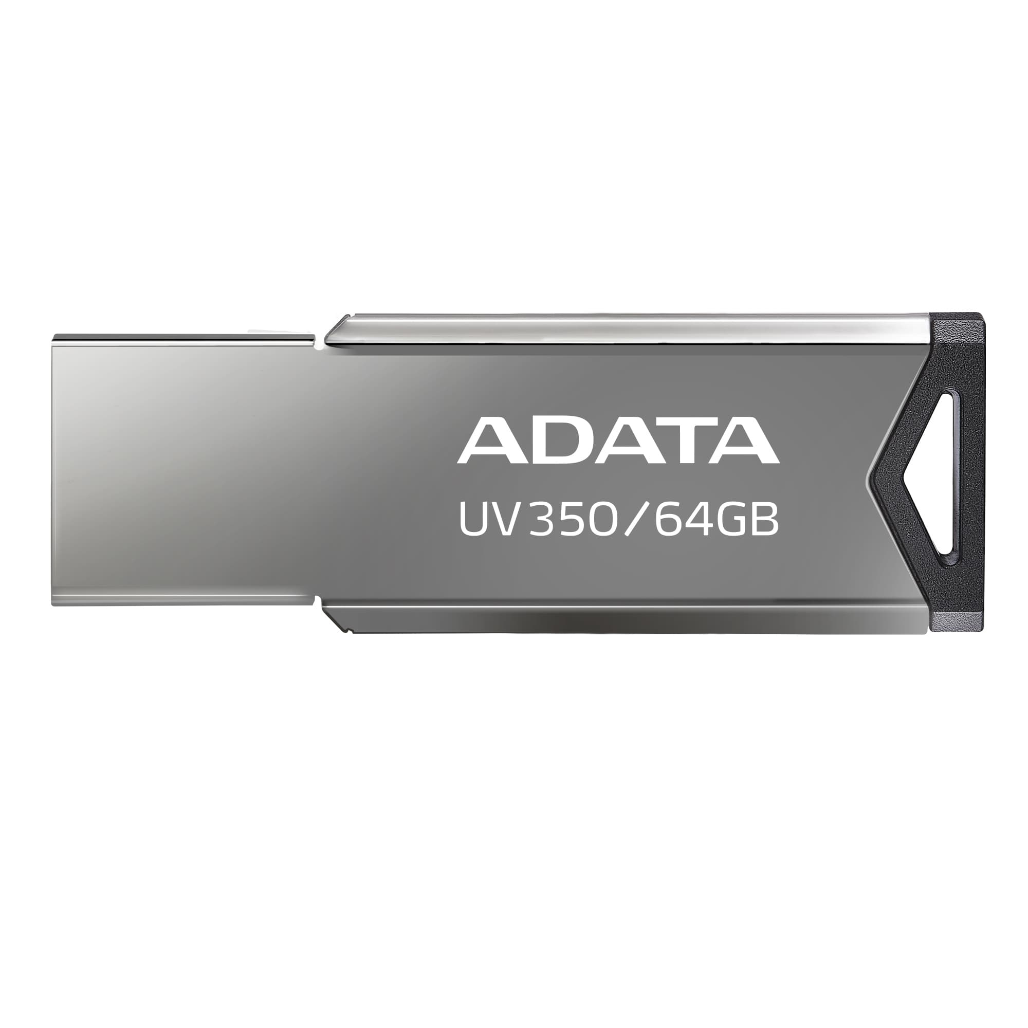 Memoria USB ADATA AUV350-64G-RBK - Metálico negro.