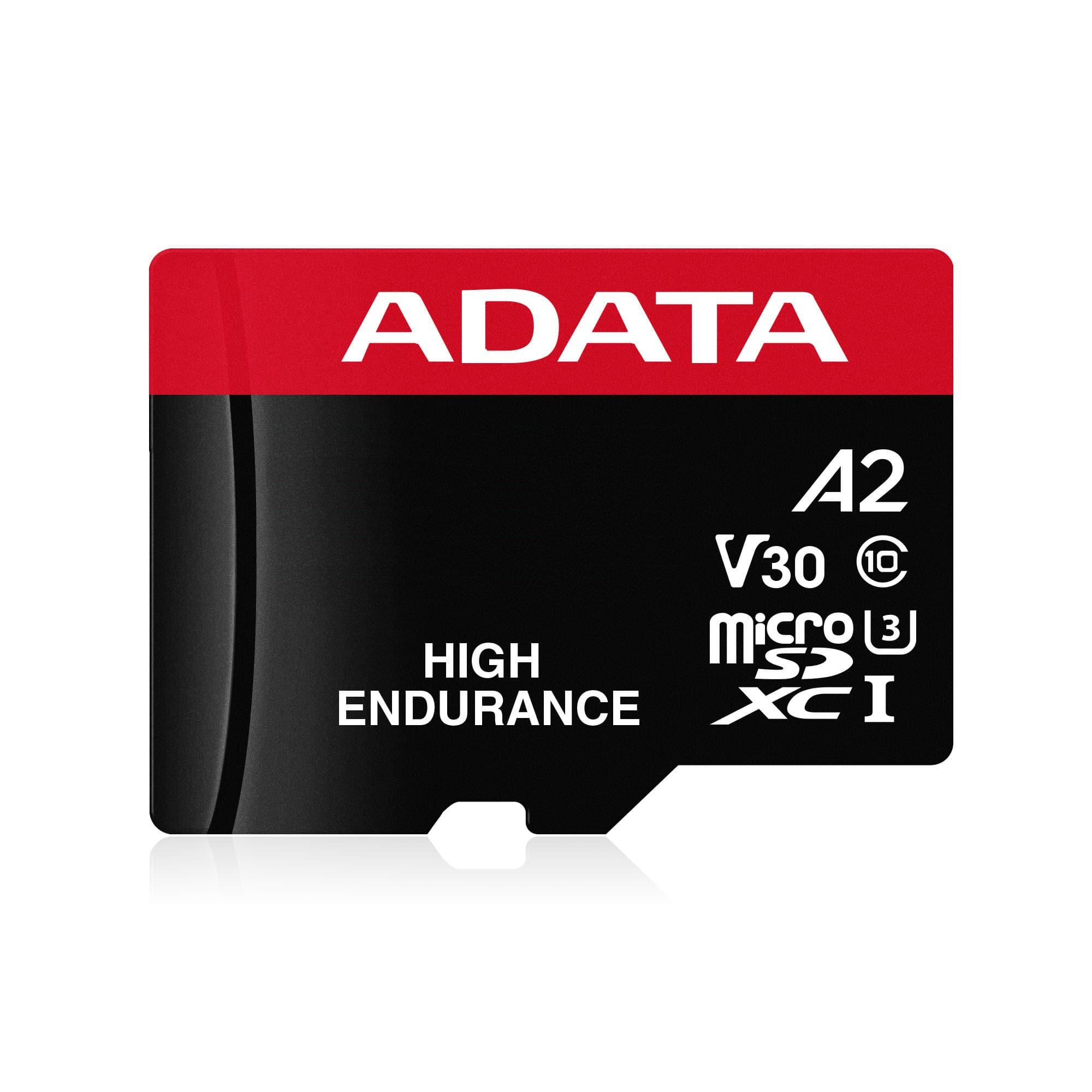 Micro Secure Digital ADATA HIGH ENDURANCE (alta durabilidad) microSDXC UHS-I U3 - SD6.0 Clase 10