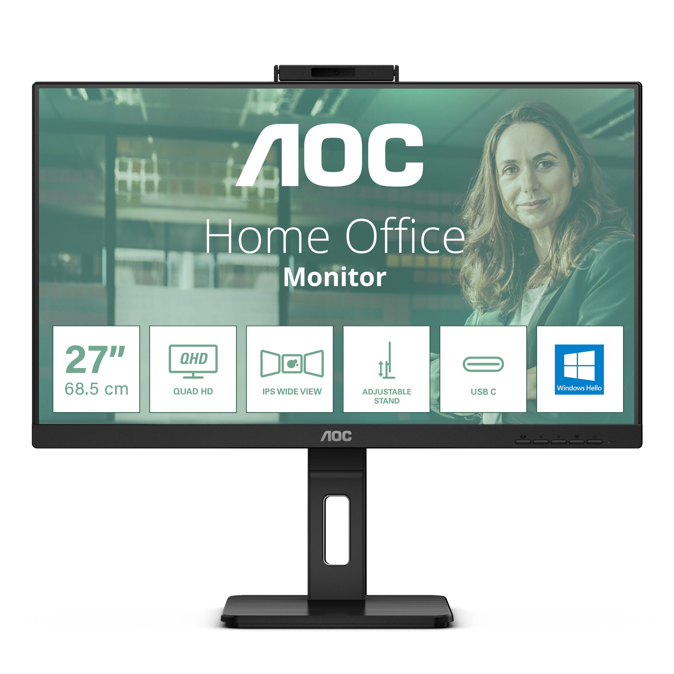 Monitor AOC Modelo Q27P3CW Brillo 350CD/M2 (TYPICAL) Tiempo de respuesta 4ms -