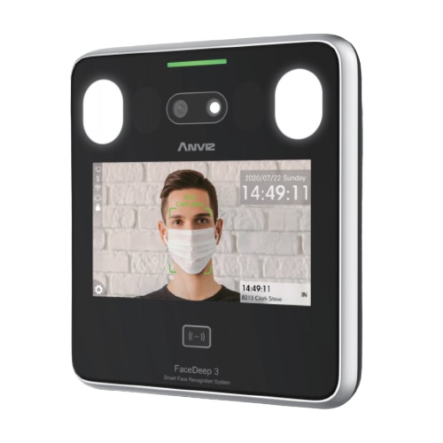 Control de Acceso Biométrico Anviz AN-FACEDEEP3 - Reconocimiento facial con cubre boca