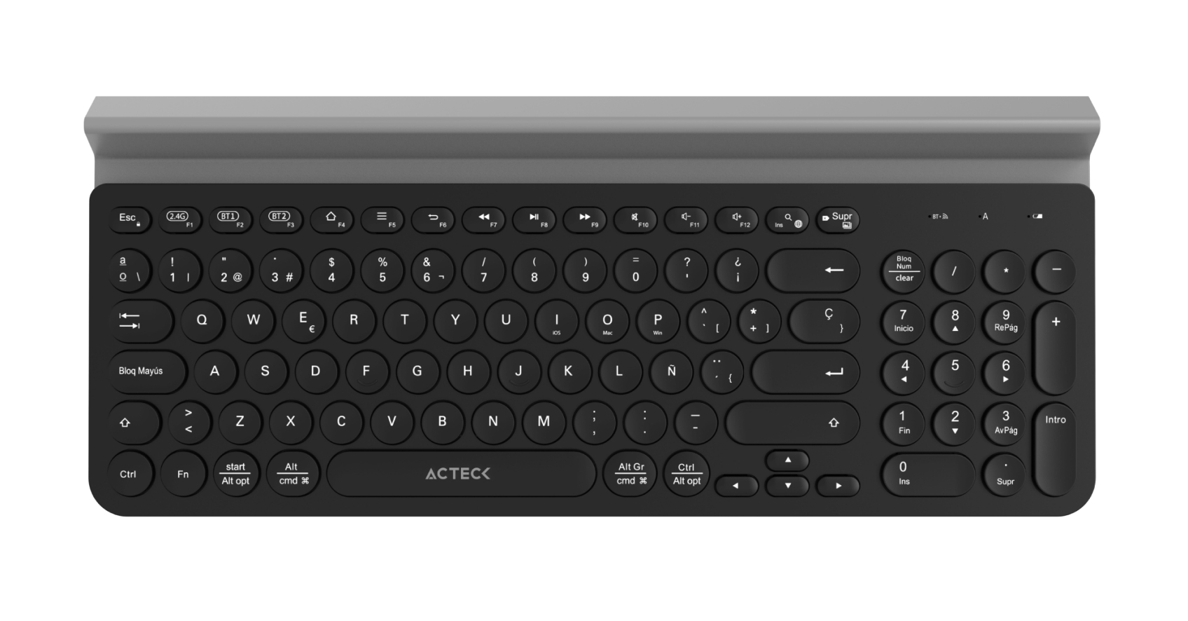Teclado Inalámbrico Conexión Dual 2.4hz/Bluetooth  Inspire Comp TI695 Elite Series -