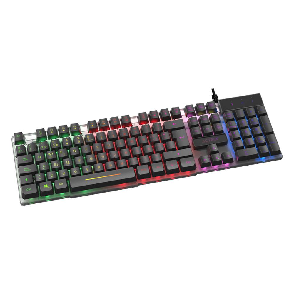 Teclado Acteck Creator Aurean II TA220G Retroiluminación Rainbown -
