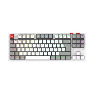 Teclado Gamer Inalámbrico LEVEL PRO GK990 Balam Rush Legend Series - Color Blanco/Gris. BR-940375