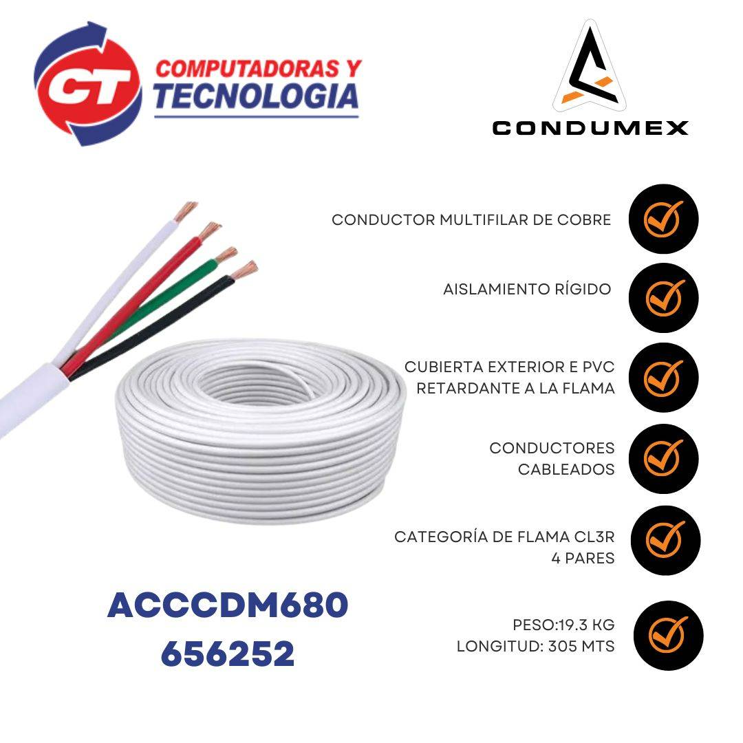 Cable para alarma CL2R - 4/22 AWG