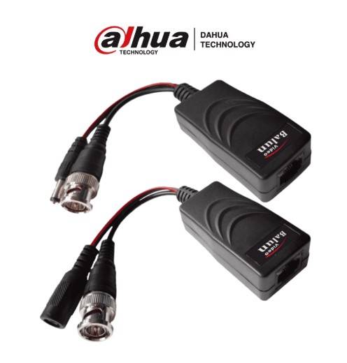 DAHUA PFM802 - Par de Transceptores Pasivos 4 Megapíxeles para Video y Energía/ Distancia de Hasta 150 M/ Voltaje de Entrada de 12v/Cableado por RJ-45 -