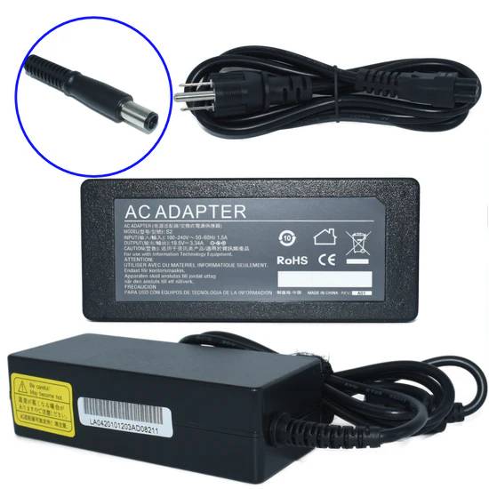 Cargador / Adaptador para Laptop AC-Dell GENERICO de 65W 19.5V 3.34A (7.4*5.0) -