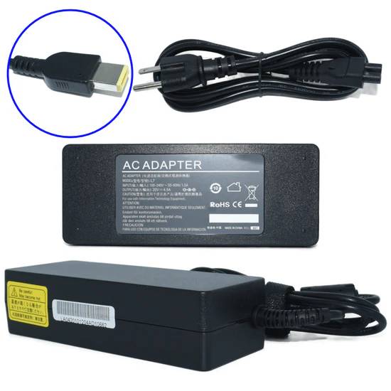 Cargador / Adaptador para Laptop AC-Lenovo-Cuadrada GENERICO de 90W 20V/4.5A -