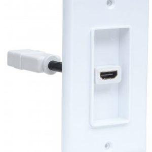 771719 Placa de pared HDMI de un puerto - Compatible con cajas de montaje de distribución sencilla