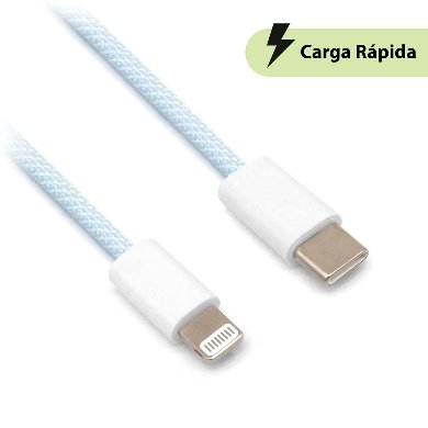 CABLE CARGA RÁPIDA - USB TIPO "C" A LIGHTNING