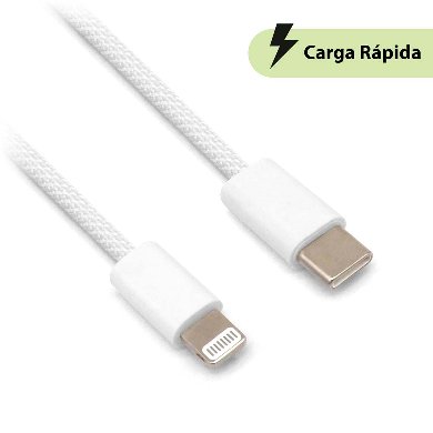 CABLE CARGA RÁPIDA - USB TIPO C A LIGHTNING