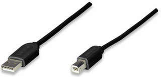 342650 Cable USB Para impresora USB-A a USB- B Macho-Macho - Negro