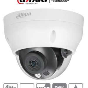 DAHUA IPC-HDPW1431R1-S4 - Camara IP Domo de 4 Megapixeles/ Lente de 2.8mm/ IR de 30 Mts/ H.265/ WDR Real/ IP67/ PoE/ 3D DNR/ HLC/ -