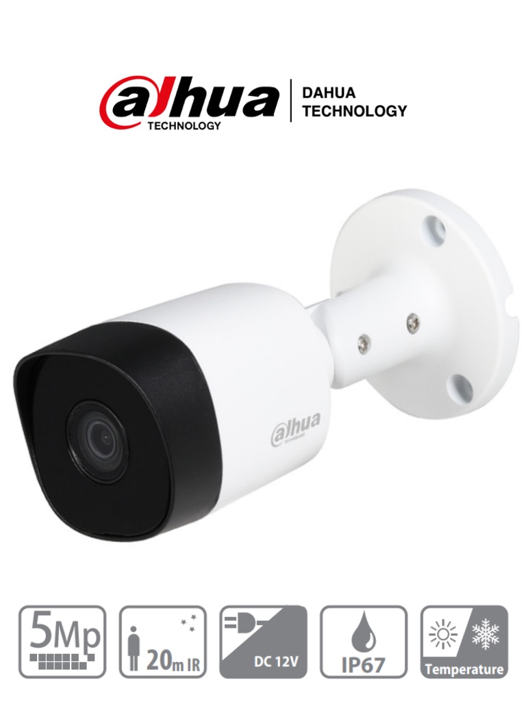 Cámara Bala Dahua Technology HAC-B2A51-280B-S2 -