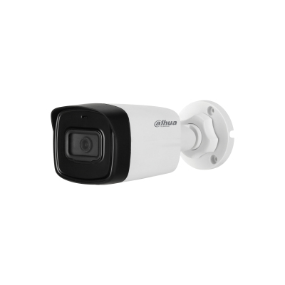 DAHUA HAC-HFW1500TL-A-28 - Camara Bullet de 5 Megapixeles/ Microfono Integrado/ Lente de 2.8mm/ IR de 80 Mts/ IP67/ Starlight/ CVI/CVBS/AHD/TVI/ -