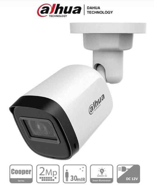 DAHUA HAC-B1A21N-U-28 - Camara Bullet de 2 Megapixeles/ Lente de 2.8 mm/ 30 Metros de IR/ 100 Grados de Apertura/ IP67/ Soporta: CVI/TVI/AHD y CVBS -