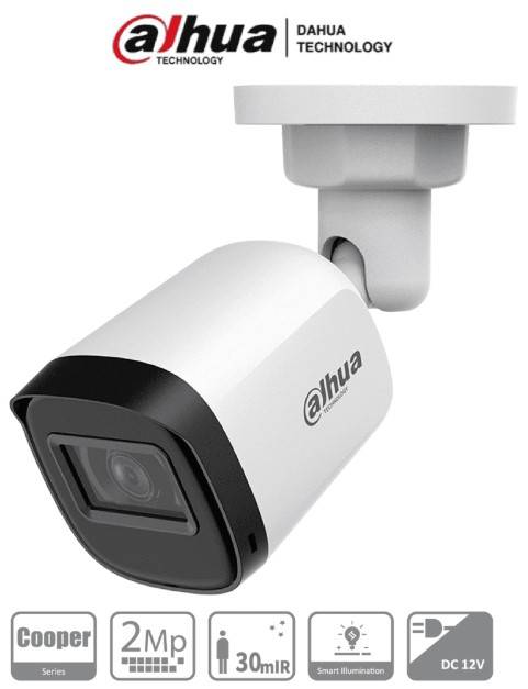 DAHUA HAC-B1A21-U-36 - Cámara Bullet de 2 Megapixeles/ 1080p/ Lente 3.6MM/ 80° de Apertura/ Visión Nocturna IR 30mts/ Resistencia IP67 -