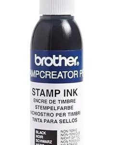 Botella de tinta para sellos Brother PRINKB. Color: Negro. Rendimiento aproximado 2 - 000 impresiones. Para creadores de sellos SC2000USB.
