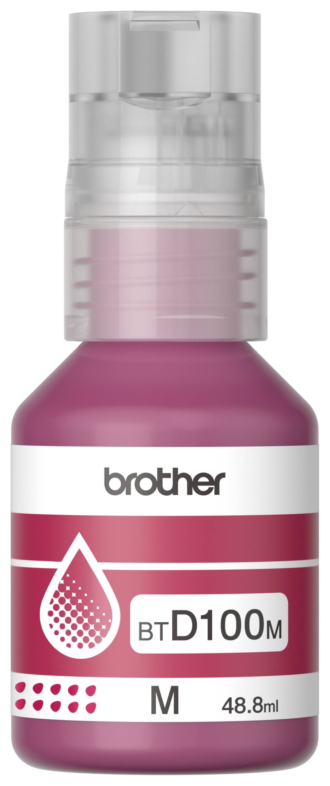 Botella de tinta Brother BTD100M magenta - rendimiento aproximado 5