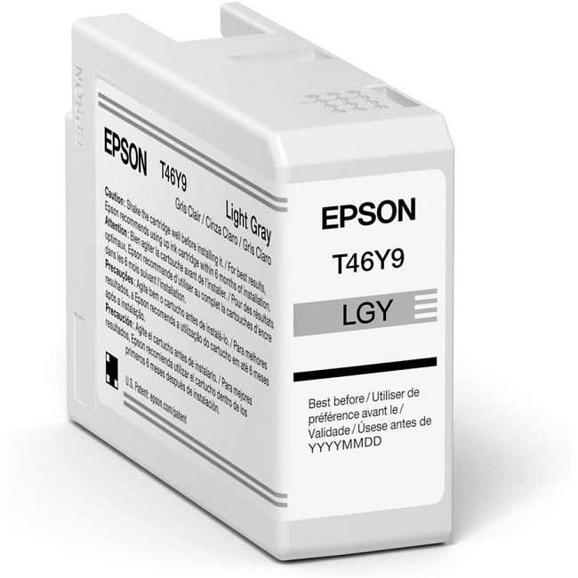 Cartucho Epson Pro10 T46Y900 Tinta UltraChrome Light Gray 50ML Compatible para SureColor P900 -
