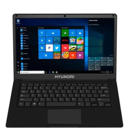 Laptop Hyundai HyBook HTLB14INC4Z1EBK1TB - 14.1 Pulgadas Intel Celeron N3350