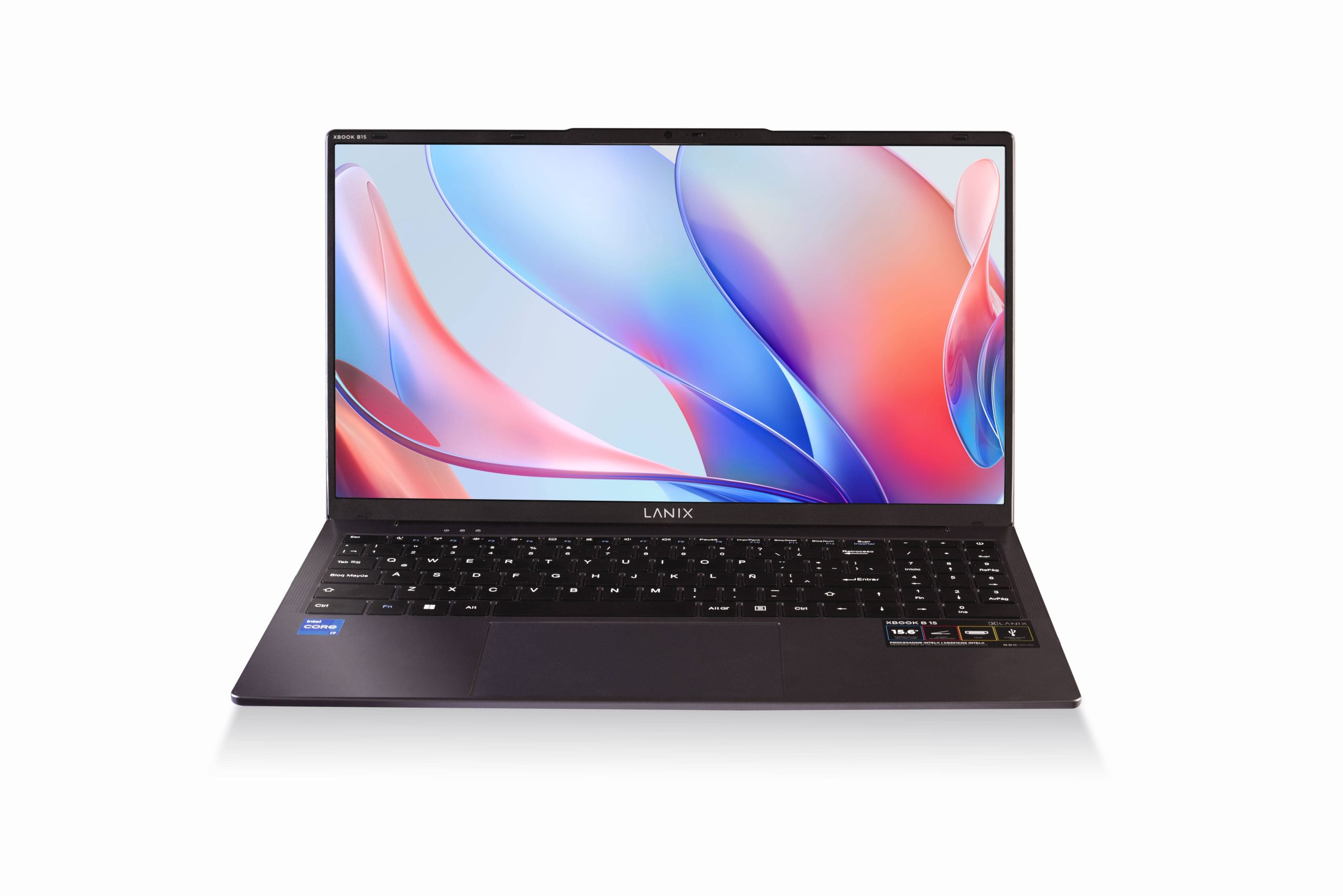 Computadora Portátil LANIX XBOOK 41824. Pantalla de 15.6 Pulgadas LED. Procesador Intel Core i3- 1215U - 8 GB RAM