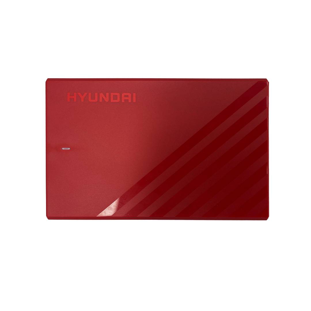 DISCO DURO  EXTERNO HYUNDAI 1TB 2.5 USB ROJO 1TBHYNRED  CABLE DE TRANSFERENCIA INCLUIDO -