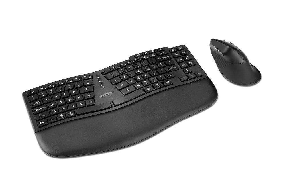 Kit teclado y mouse de escritorio inalámbrico Pro Fit® Ergo KM675 EQ K75492ES KENSINGTON -